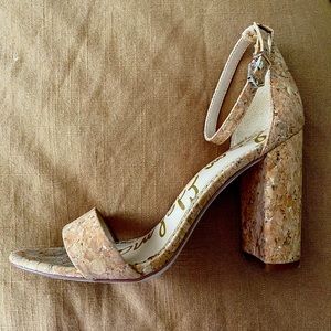Sam Edelman Cork Heels-size 8
